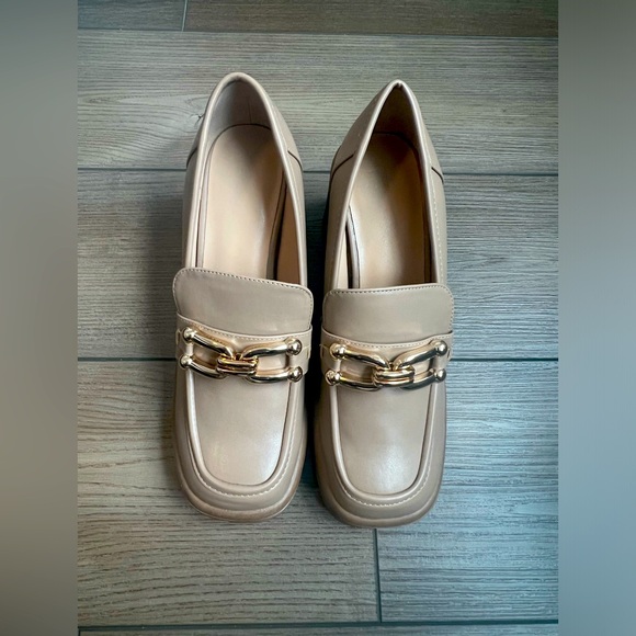 Block Heeled Loafer Pump - Picture 3 of 5